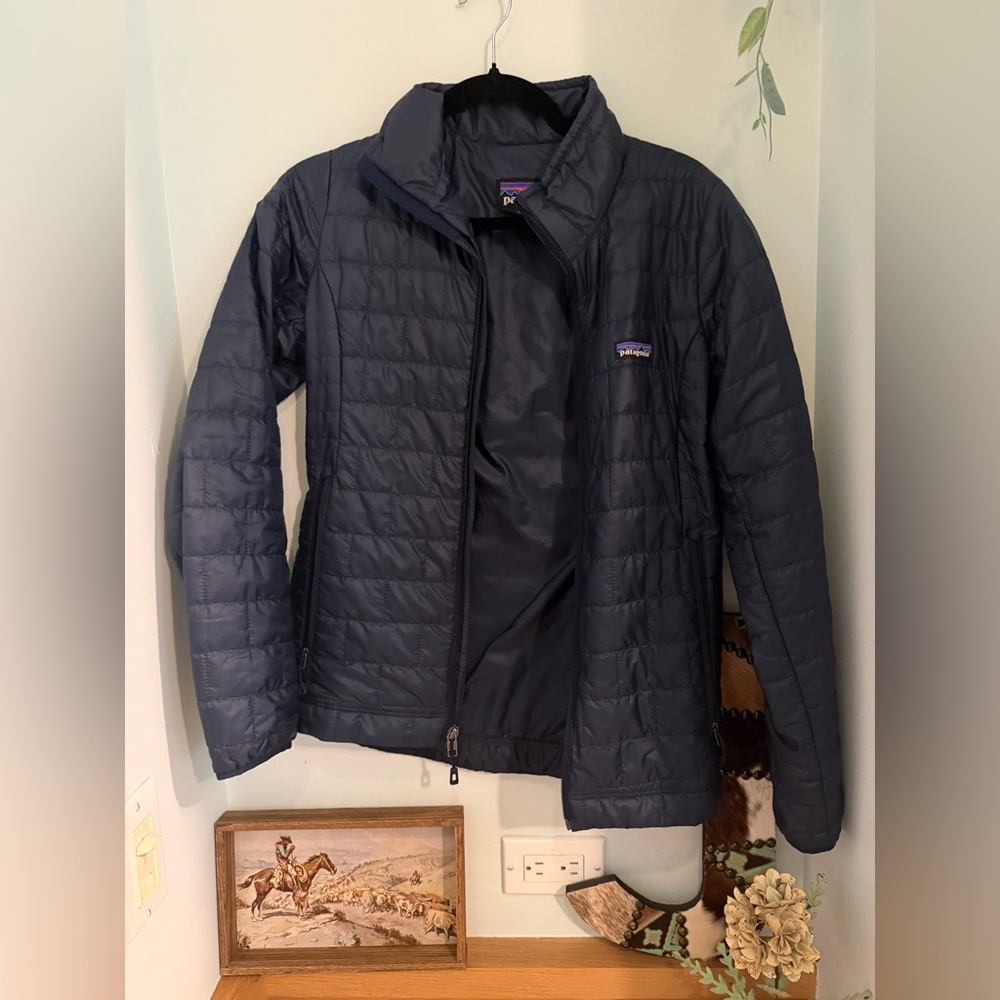 Patagonia Dark Navy Quilted Lightweight Jacket